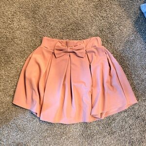 Elegant Pink Bow Skirt